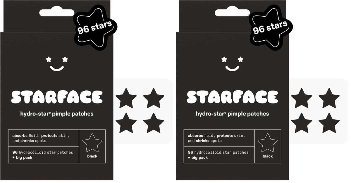 Starface HydroStar Pink Hydrocolloid Star-Shaped Pimple Patch Refill, 36 ct