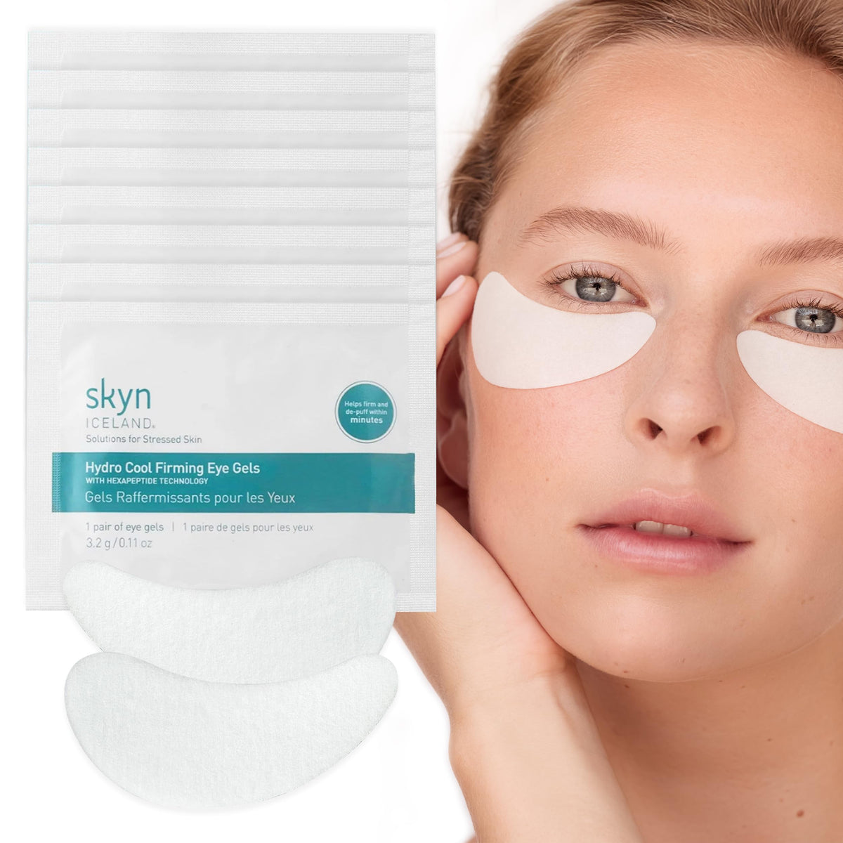 skyn ICELAND Hydro Cool Firming Eye Patches with Peptides and Coenzyme Q10