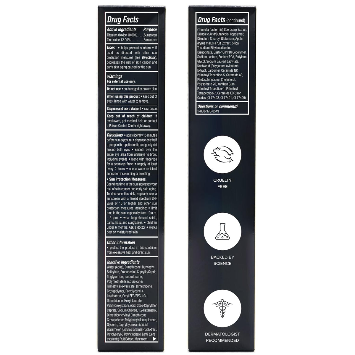 DRMTLGY Makeup Minimalist Duo SPF Bundle - Fair: Luminous Eye Corrector SPF 41 Fair & Anti-Aging Tinted Moisturizer with SPF 46